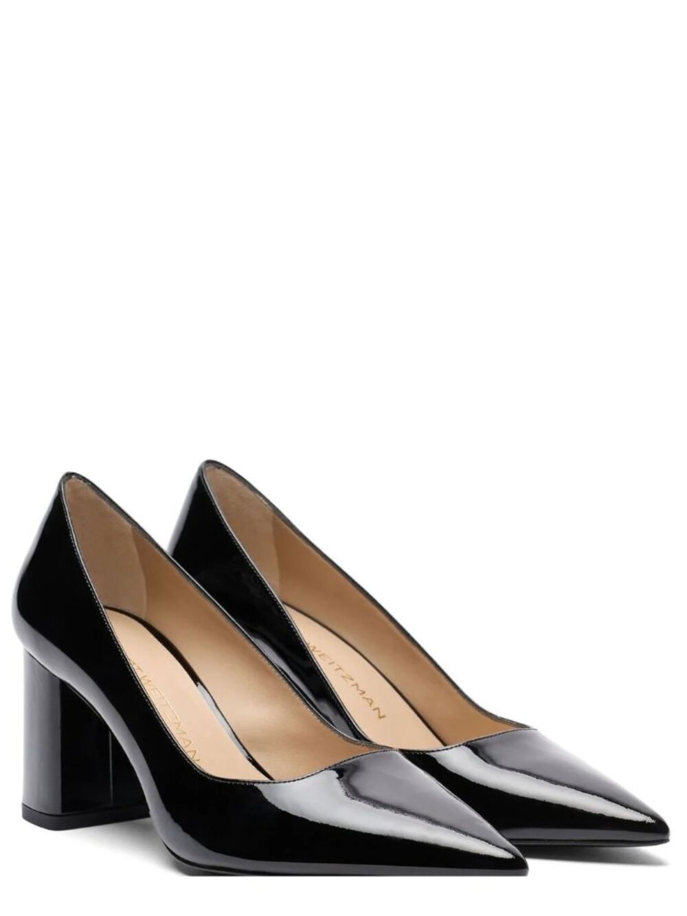 Stuart Weitzman Stuart Power Block Heel 75 Black NWT